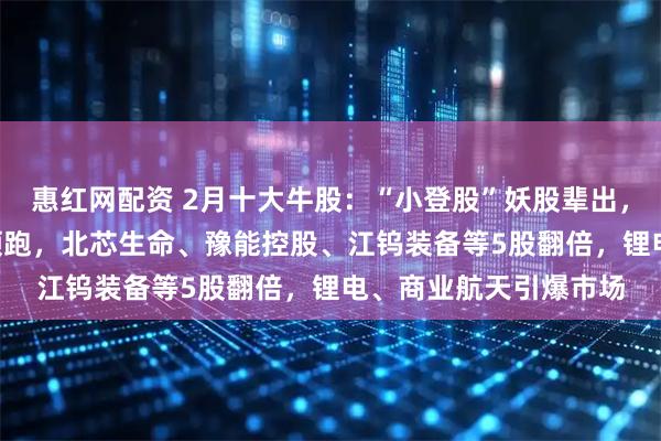 惠红网配资 2月十大牛股：“小登股”妖股辈出，电科蓝天暴涨640%领跑，北芯生命、豫能控股、江钨装备等5股翻倍，锂电、商业航天引爆市场